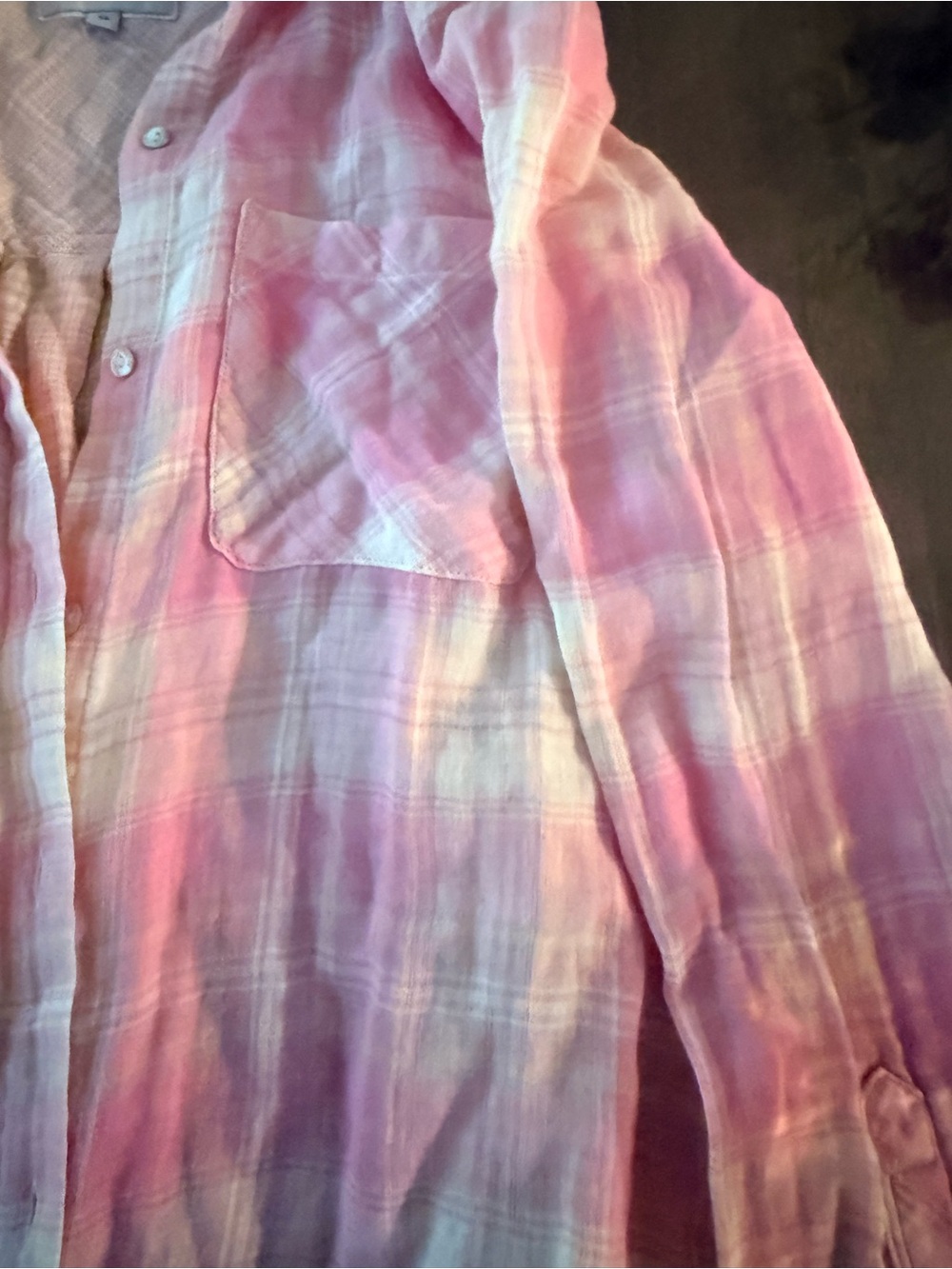Rails Plaid Long-Sleeve  Top Xs